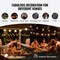 Black-Clear G40 LED String Lights 100ft 50 Bulbs Warm Glow Outdoor